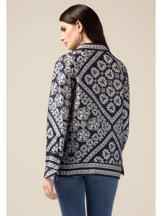 Oltre Oltre Camicia 5108R003009N0S1 Blu Over Fit