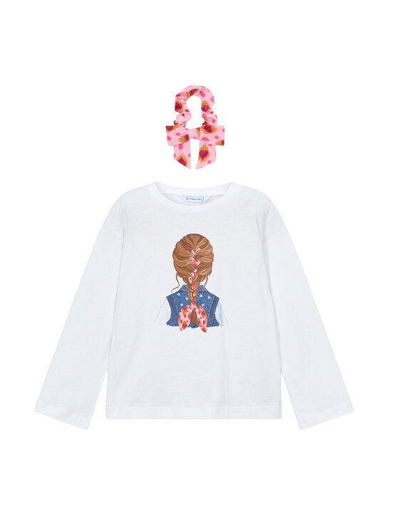 Mayoral Mayoral Блуза 3020 Бял Regular Fit