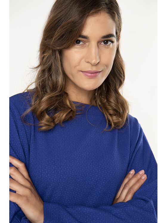 QUIOSQUE QUIOSQUE Halenka CUBI BLOUSE Modrá Regular Fit