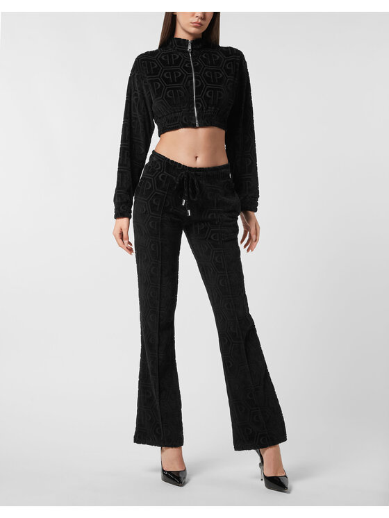 PHILIPP PLEIN PHILIPP PLEIN Bluza 26317 Czarny Jogger Fit