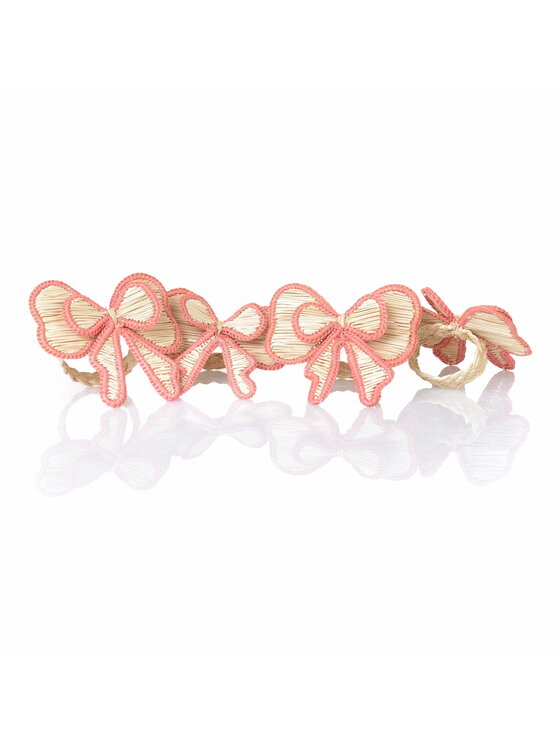 Roseberry Home Roseberry Home Obrączka na serwetki Pink Bow Różowy