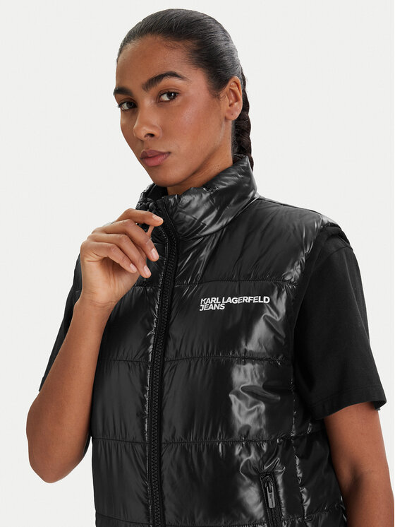 Karl Lagerfeld Jeans Karl Lagerfeld Jeans Sportisks veste B1W15044 Melns Regular Fit