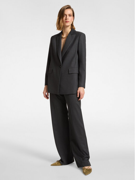 Elena Mirò Elena Mirò Giacca di transizione Q129P200073N023 Grigio Slim Fit