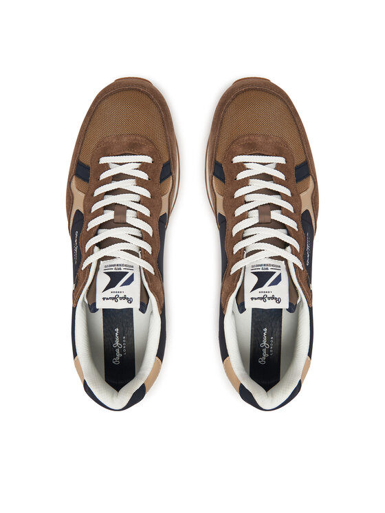 Pepe Jeans Pepe Jeans Sneakersy Brit Colors M PMS400004 Hnedá