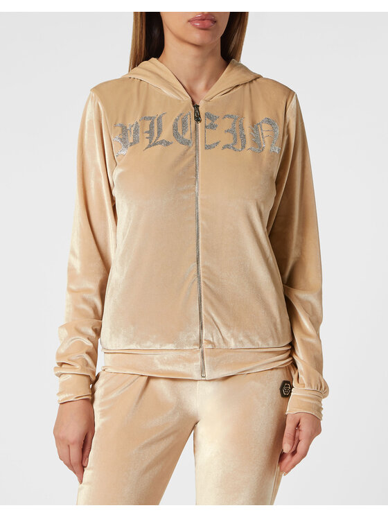 PHILIPP PLEIN PHILIPP PLEIN Bluza 9627 Beżowy Regular Fit