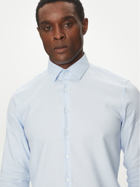 Calvin Klein Calvin Klein Koszula K10K114360 Błękitny Slim Fit