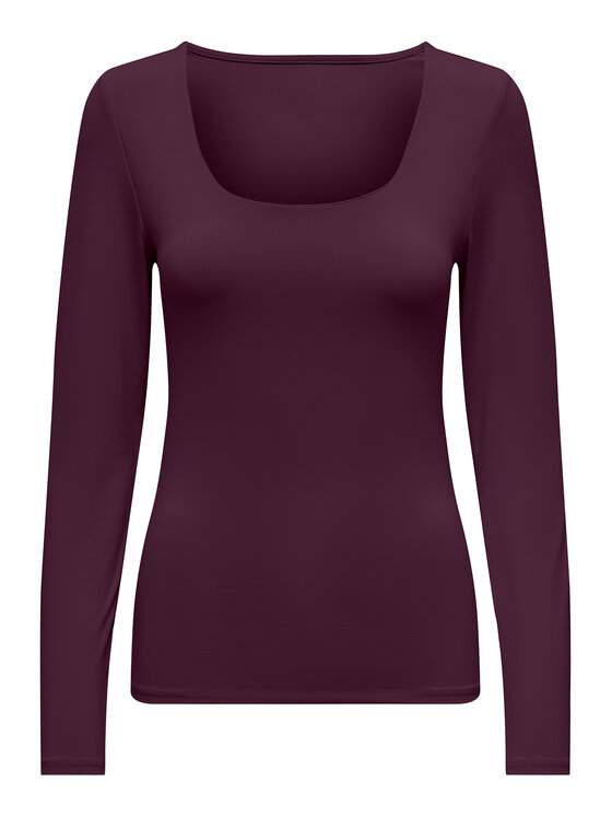 ONLY ONLY Majica Lea 15302647 Ljubičasta Slim Fit