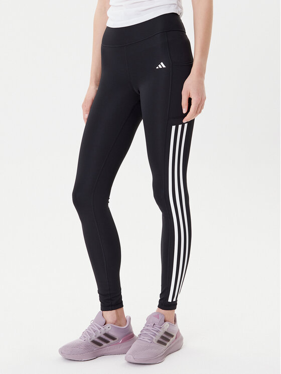 adidas adidas Leggings Optime 3-Stripes IT9105 Crna Slim Fit