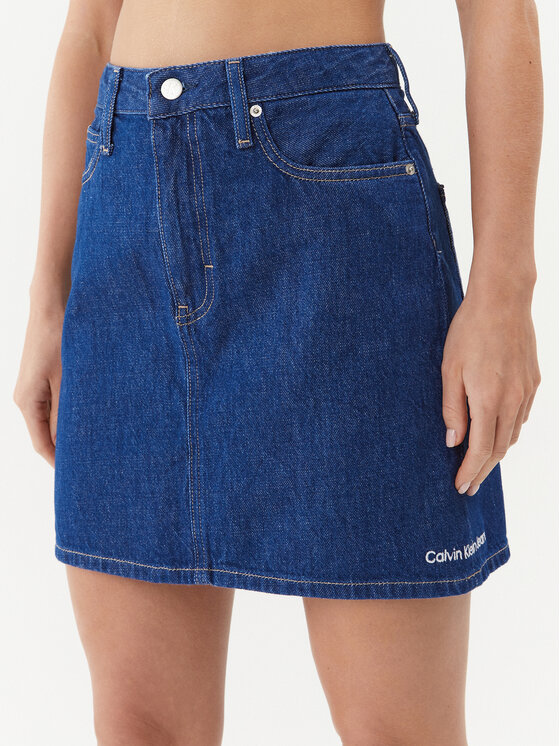 Calvin Klein Jeans Calvin Klein Jeans Džínová sukně J20J220243 Modrá Regular Fit