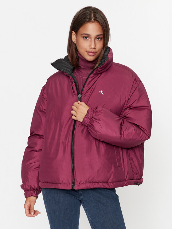 Calvin Klein Jeans Calvin Klein Jeans Zimní bunda 90's J20J222333 Fialová Oversize