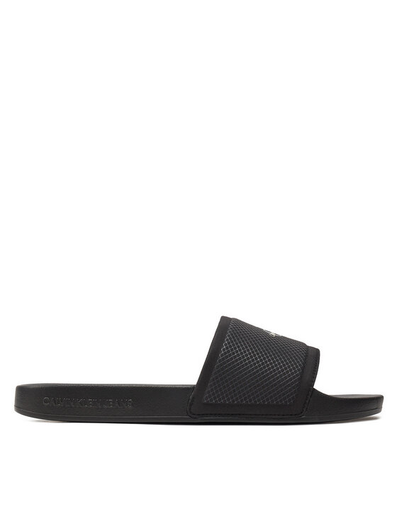 Calvin Klein Jeans Iešļūcenes Slide Institutional Metallic YM0YM01018 Melns