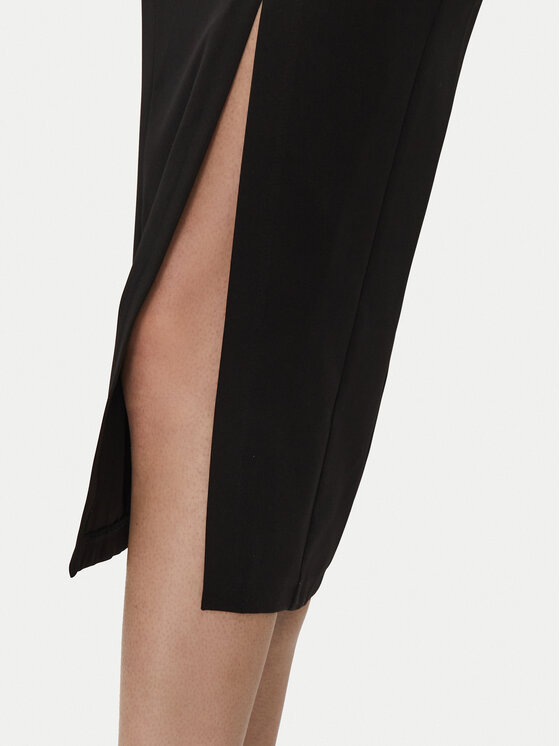 Rinascimento Rinascimento Kokteiļkleita CFC0122399003 Melns Regular Fit