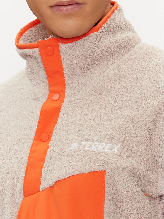 adidas adidas Флісовий реглан Terrex XPLORIC High-Pile-Fleece IN3107 Бежевий Regular Fit