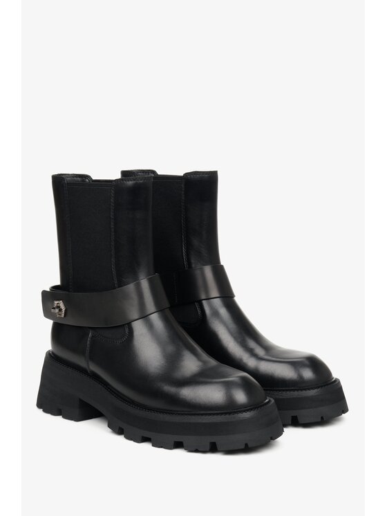 Estro Estro Μποτάκια ER00112112 Μαύρο