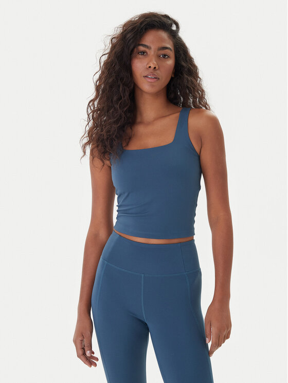 Girlfriend Collective Girlfriend Collective топ Tommy 1045 Тъмносин Slim Fit