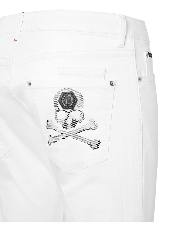 PHILIPP PLEIN PHILIPP PLEIN Jeansy 24463 Biały Regular Fit