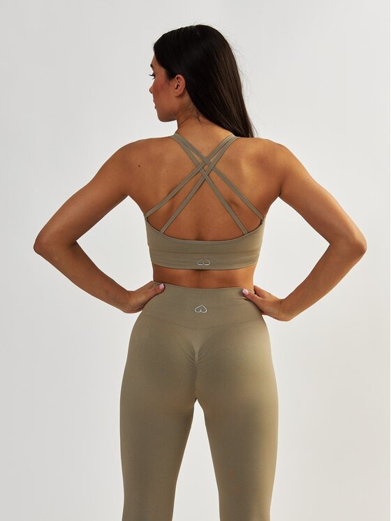 BeShaped BeShaped Biustonosz sportowy Gym Queen Beżowy