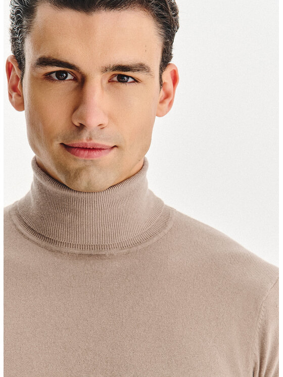 Pako Lorente Pako Lorente Sweter P25WB-2X-025 Beżowy Classic Fit