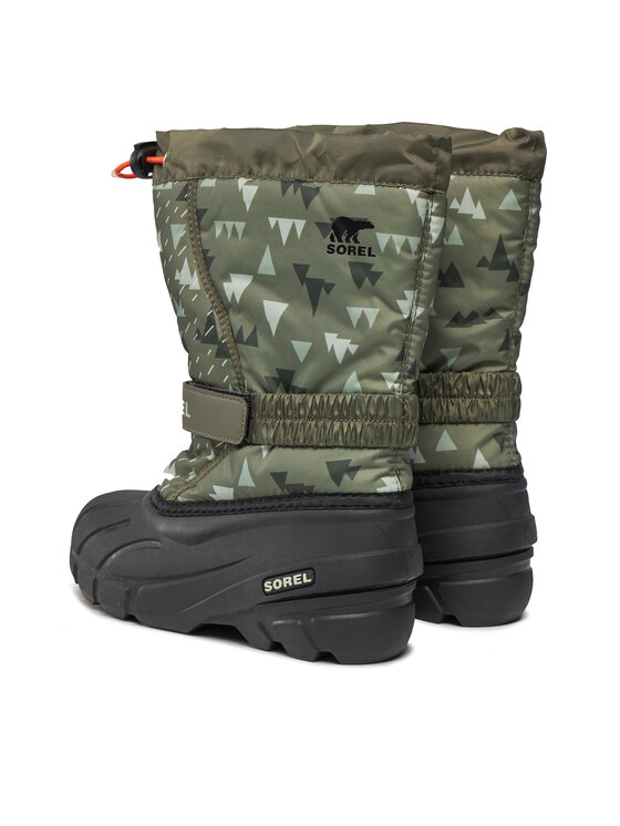 Sorel Sorel Μπότες Χιονιού Youth Flurry™ Print NY3504-397 Πράσινο