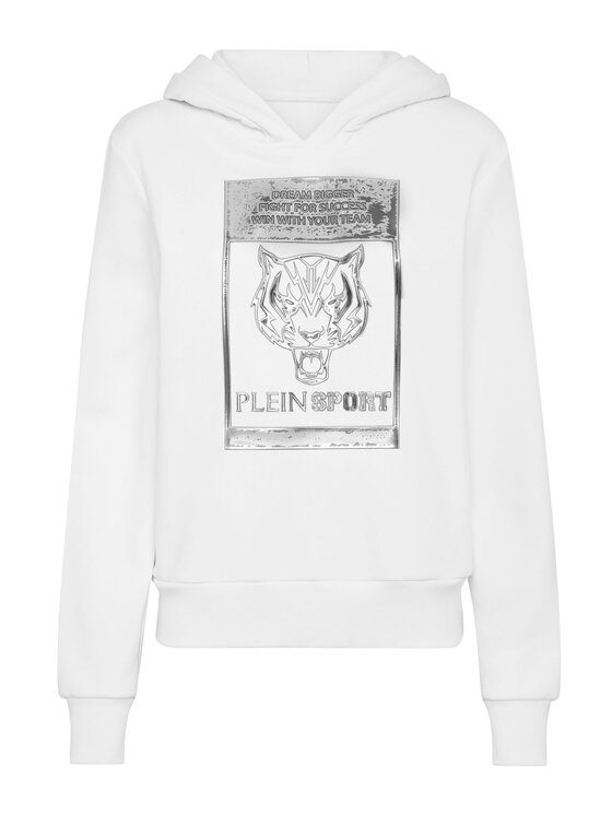 Plein Sport Plein Sport Bluza 13259 Biały Regular Fit