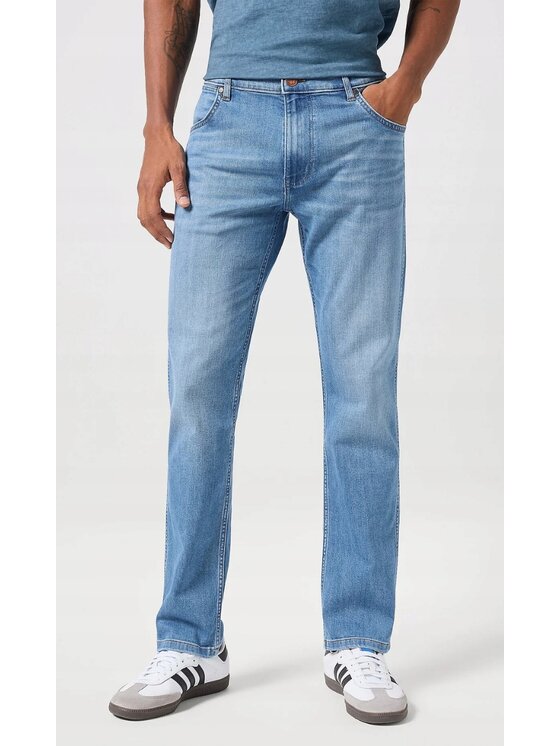 Wrangler Wrangler Jeansy Greensboro Niebieski Regular Fit
