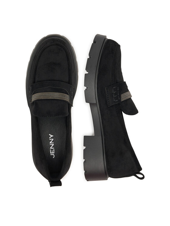 JENNY JENNY Μοκασίνια ISLA WS21095-01 Μαύρο