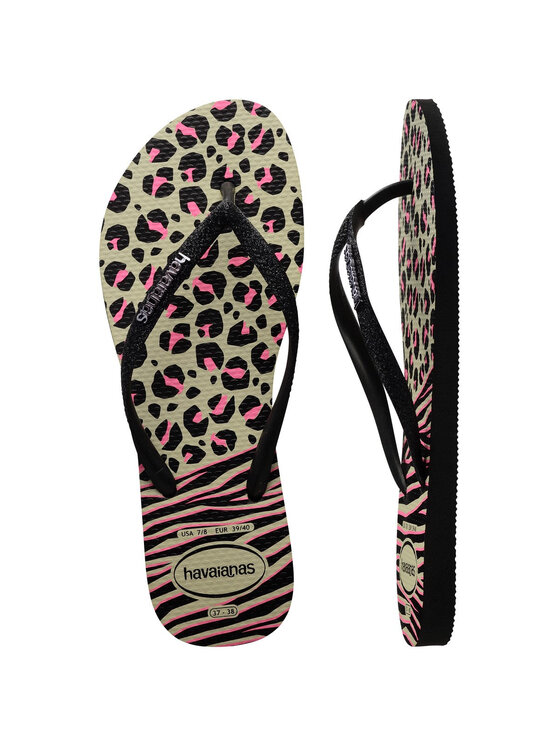 Havaianas Havaianas Παντόφλες HAVAIANAS Ciabatta Donna Hav. Slim Animals Mix 4147964.0006 Nero Μαύρο