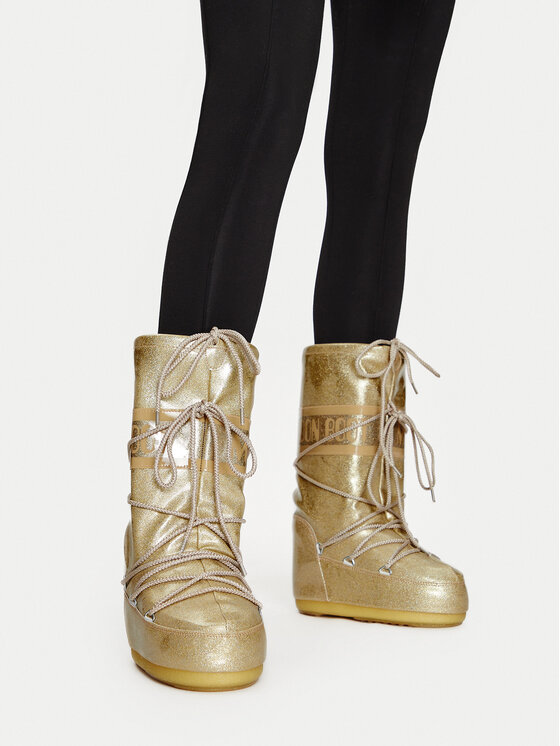 Moon Boot Moon Boot Schneeschuhe Icon Glitter 80D1402850 Goldfarben