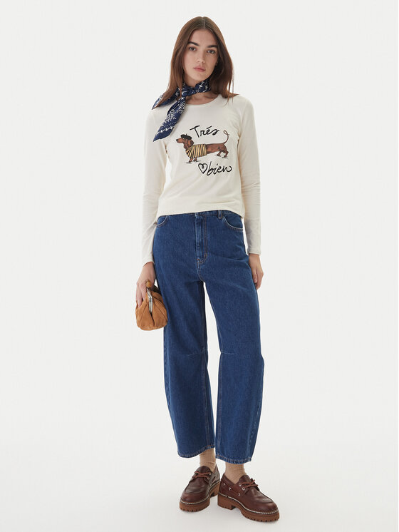 Weekend Max Mara Weekend Max Mara Blusa Renoir 2525946032 Écru Regular Fit