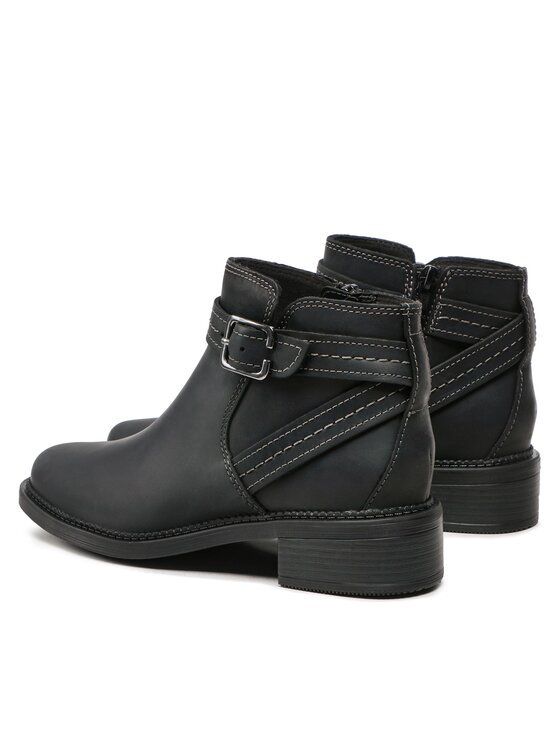 Clarks Clarks Botine Maye Strap 261680754 Negru