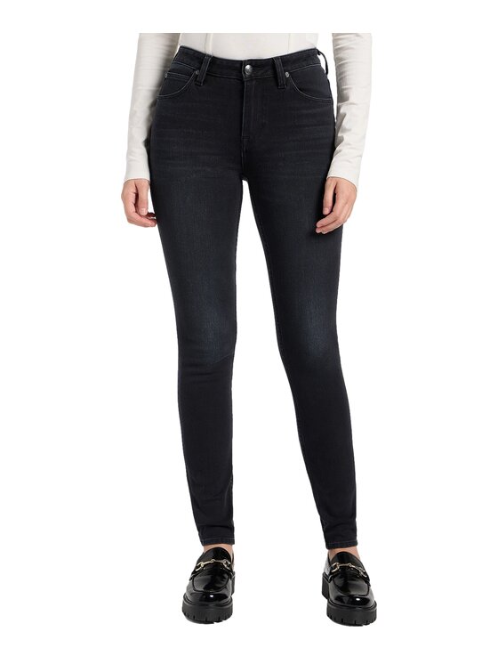 Lee Lee Jeansy 112370899 Szary Skinny Fit
