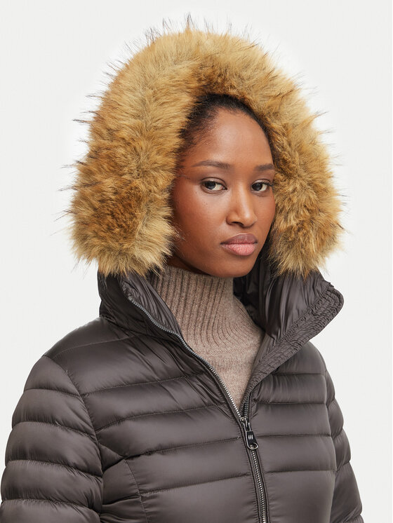 Hetregó Hetregó Pūkinė striukė Salen 8R603KM 26WD02 Ruda Slim Fit