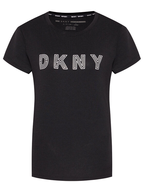 DKNY Sport DKNY Sport Marškinėliai DP0T7440 Juoda Regular Fit