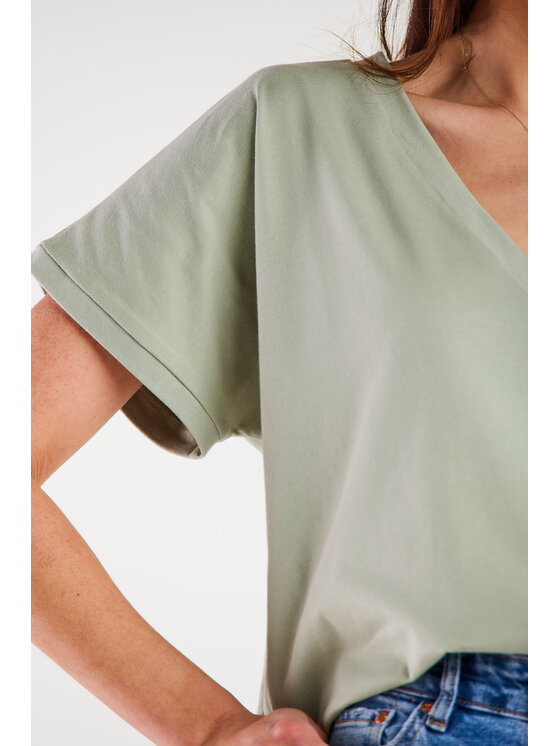 Infinite You Infinite You Bluzka M267 Niebieski Basic Fit