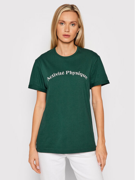 Drivemebikini Tricou Unisex Activite Physique 2021-DRV-076 Verde Relaxed Fit