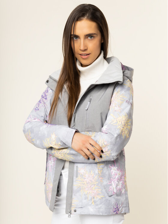 Roxy Roxy Snowboardová bunda Jetty Snow ERJTJ03232 Sivá Regular Fit