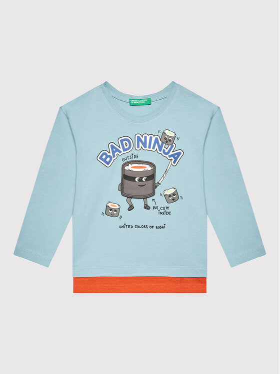 United Colors Of Benetton Bluză 3096G104A Albastru Regular Fit