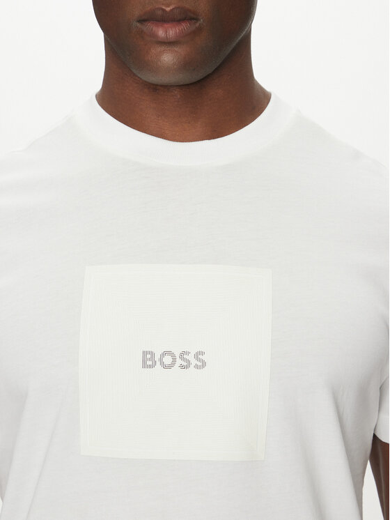 BOSS BOSS Póló Logo 50538096 Fehér Regular Fit