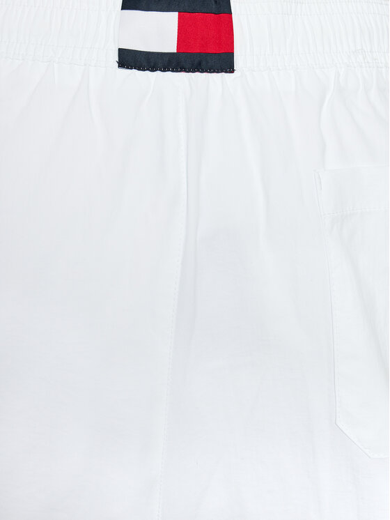 Tommy Hilfiger Tommy Hilfiger Pantaloni scurți pentru înot UM0UM03280 Alb Regular Fit