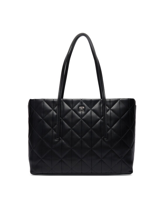 Calvin Klein Calvin Klein Geantă Quilted Small Tote LV04F3325G Negru