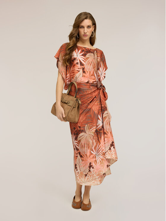 Motivi Motivi Gonna midi 1240Q301290N0S7 Arancione Regular Fit