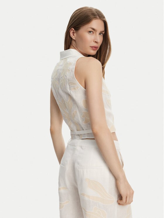 Marella Marella Top Kriss 2513161162 Biały Regular Fit