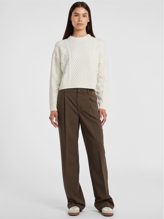 Guess Jeans Guess Jeans Πουλόβερ 178813 Μπεζ Classic Fit