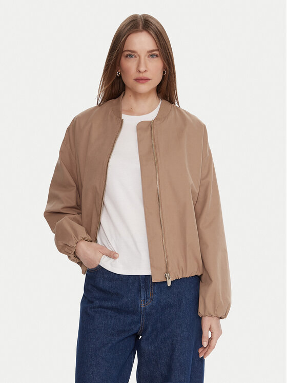 TATUUM Tatuum Bomber dzseki Sakalino T2503.012 Bézs Loose Fit