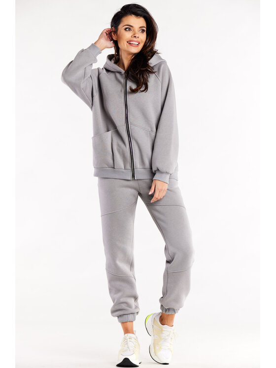 Infinite You Infinite You Felpa M324 Grigio Basic Fit