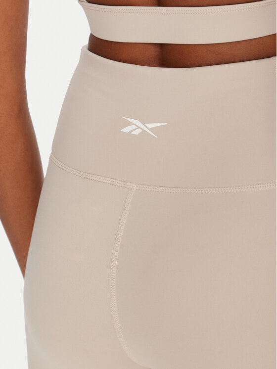 Reebok Reebok Kolesarske hlače Reebok X Ewa Chodakowska RK25314CCW Bež Slim Fit