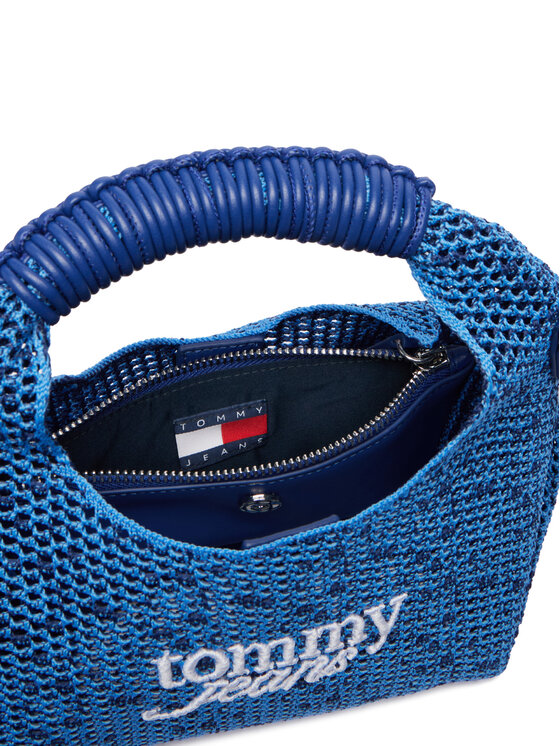 Tommy Jeans Tommy Jeans Kabelka Tjw Summer Crochet Crossover AW0AW18779 Modrá