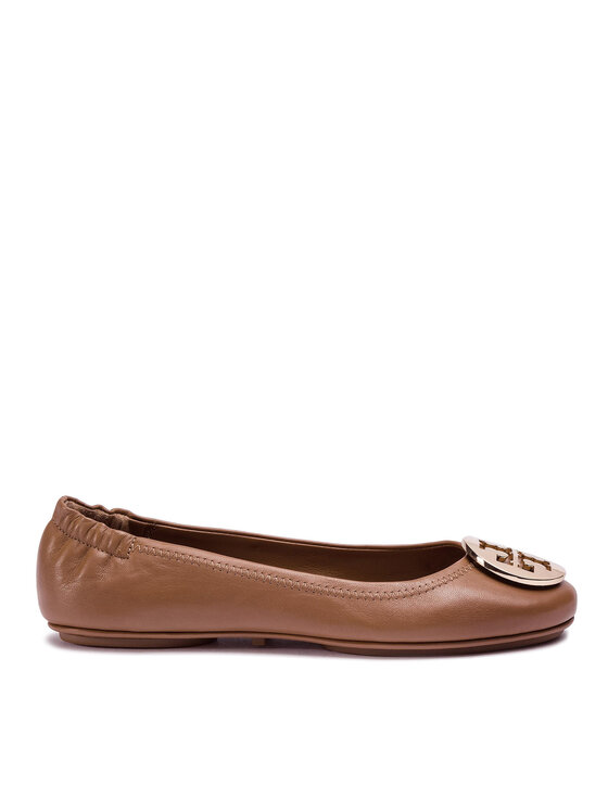 Tory Burch Tory Burch Balerina Minnie Travel Ballet With Metal Logo 50393 Barna