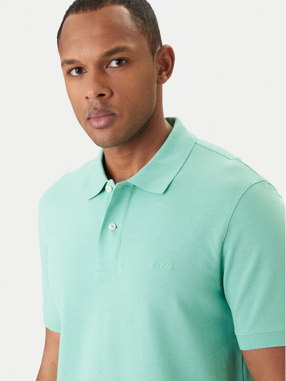 BOSS BOSS Polokošeľa Pallas 50553564 Zelená Regular Fit