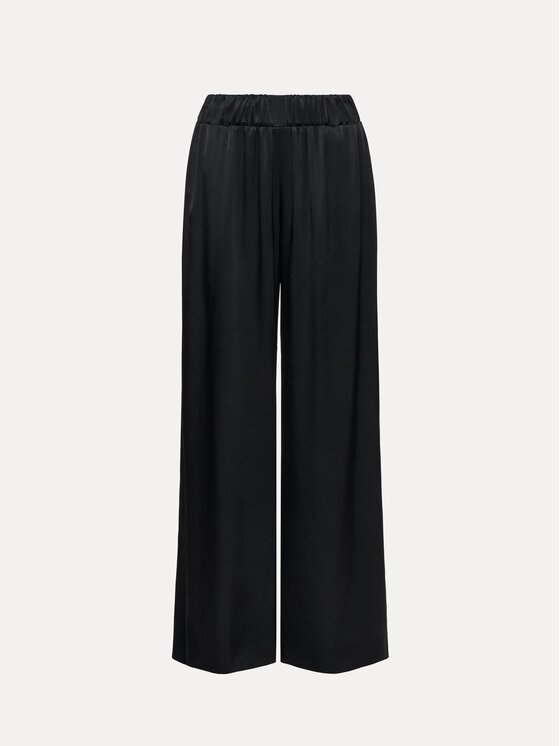 La Mania La Mania Spodnie materiałowe CONNER Czarny Basic Fit